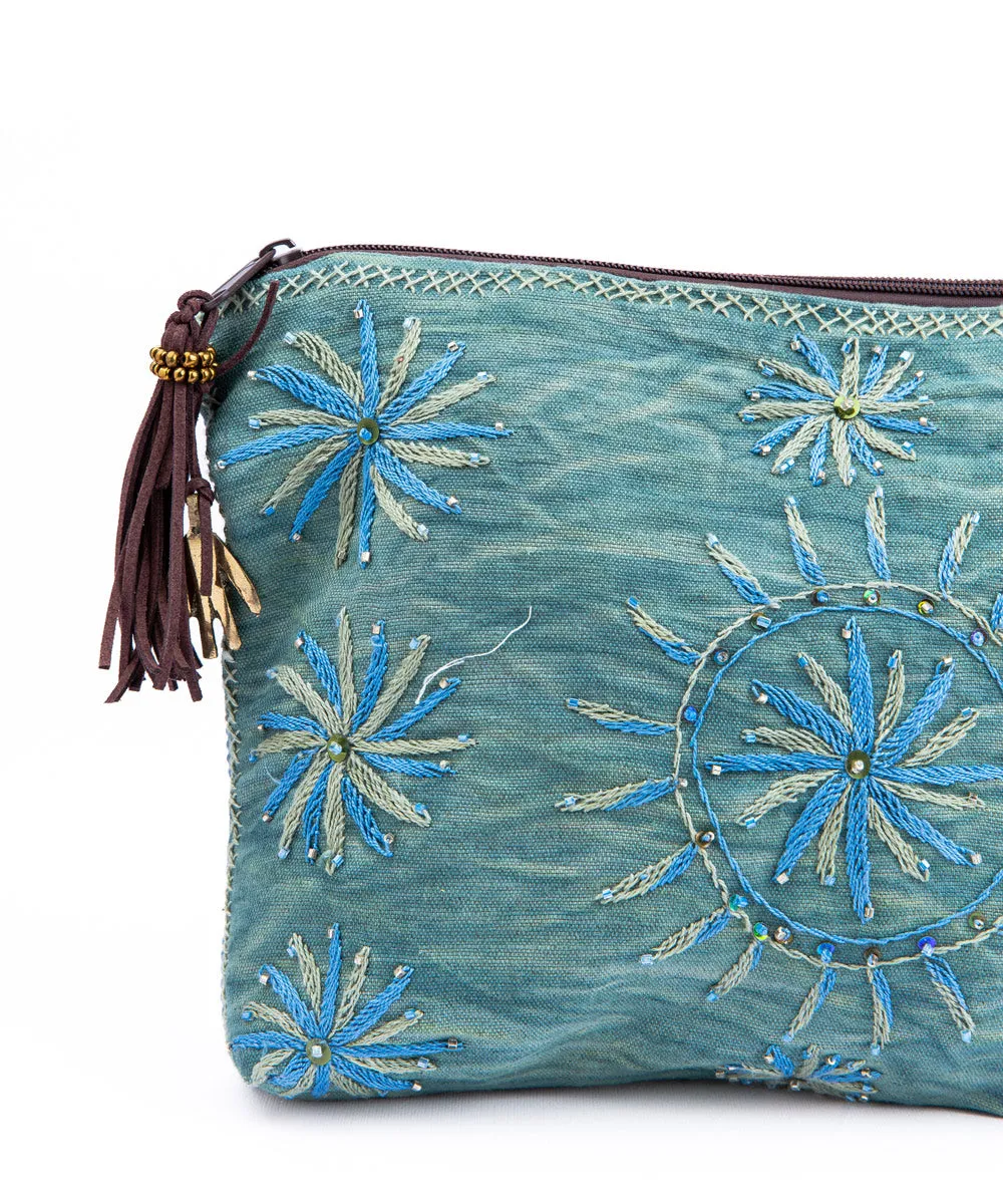 Batik Embroidered Purse