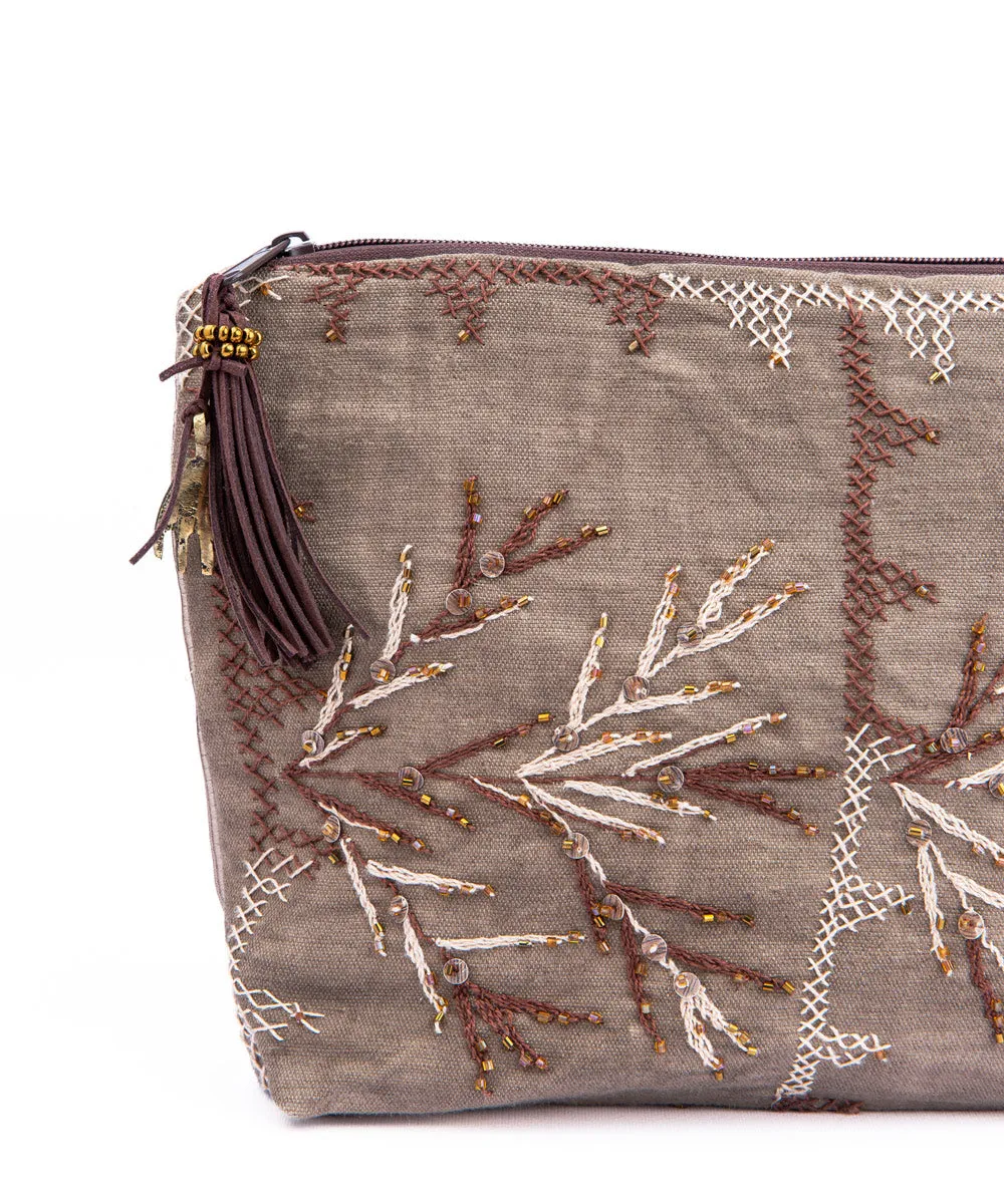 Batik Embroidered Purse