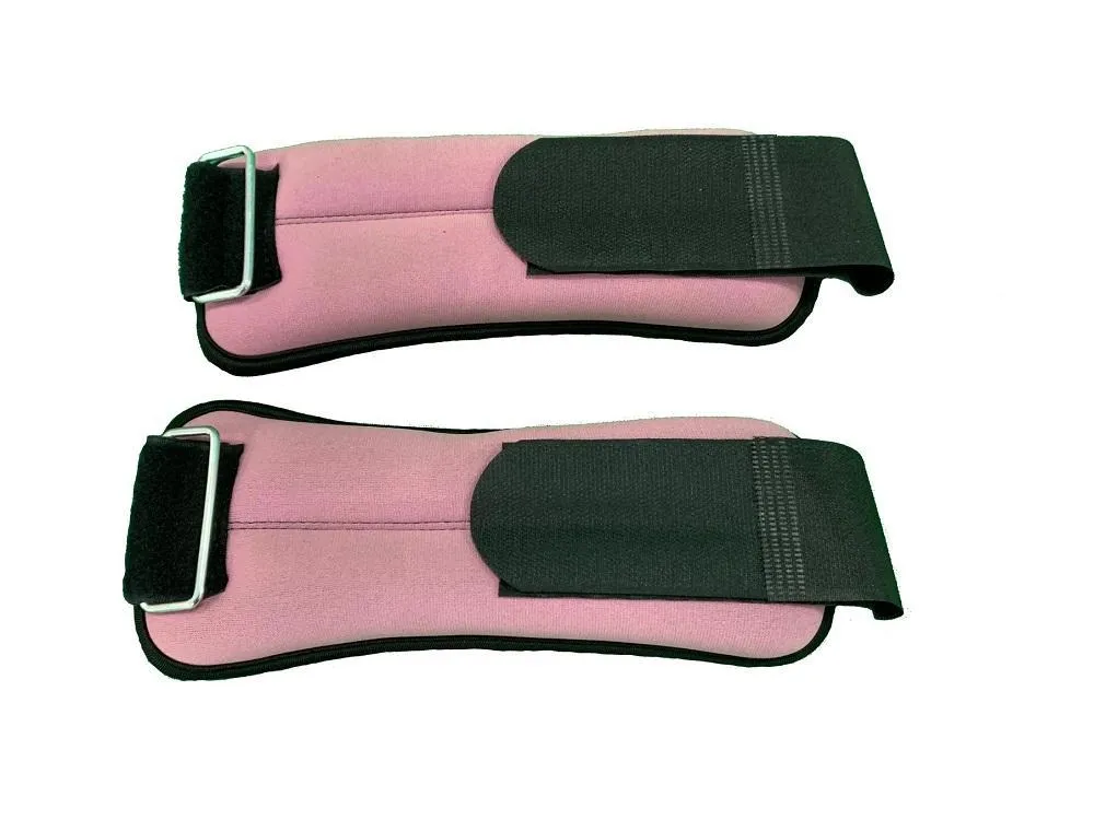 Body Iron 2 kg Wrist & Ankle Weights Pink - 1 kg Each