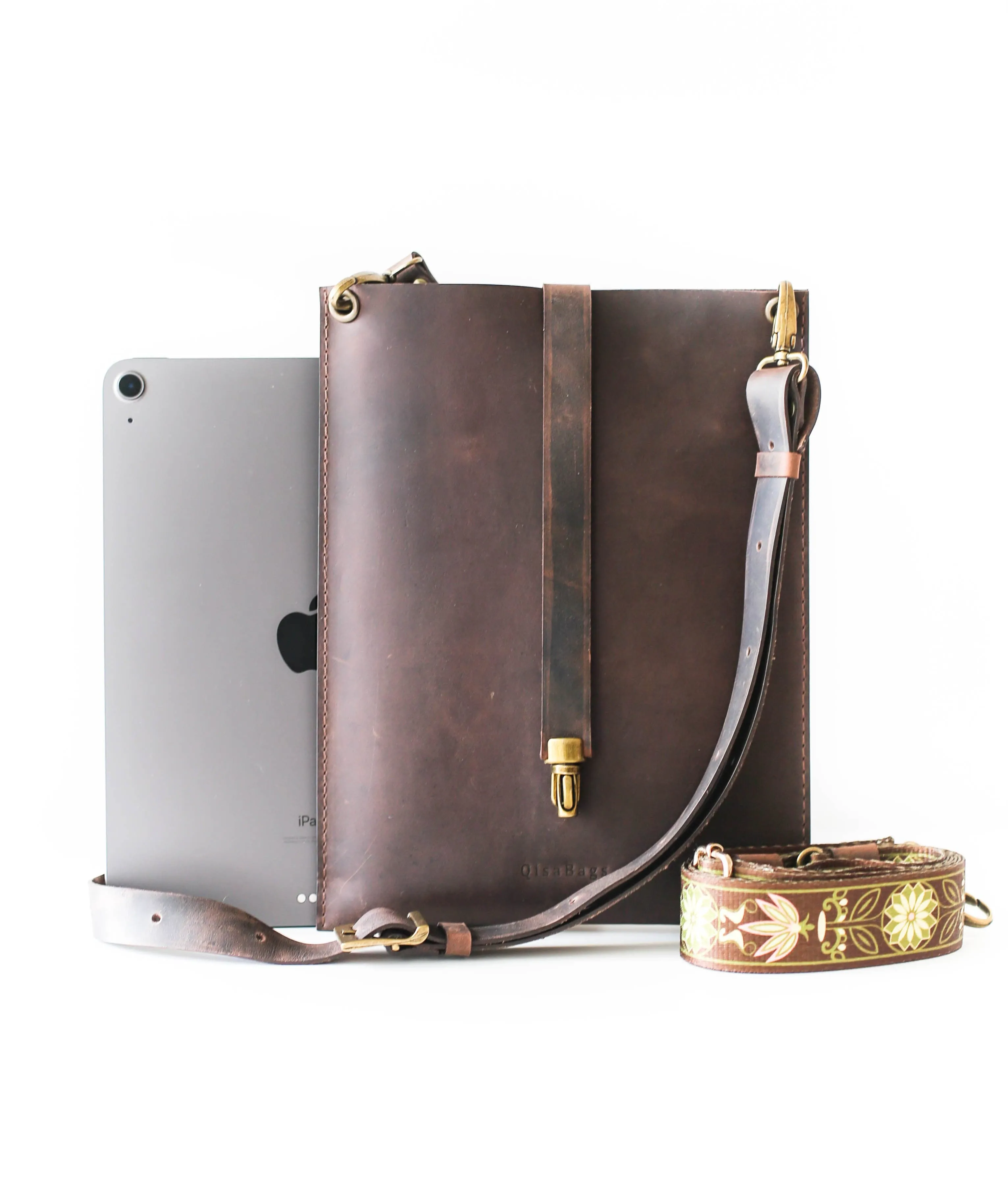 Brown Leather Case for iPad