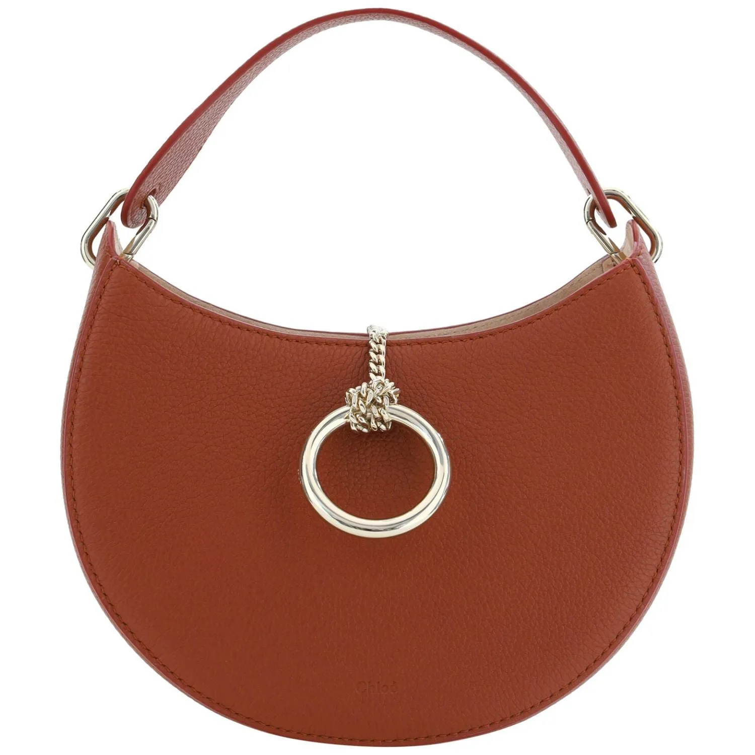 Chloé Sepia Brown Small Arlène Leather Shoulder Bag