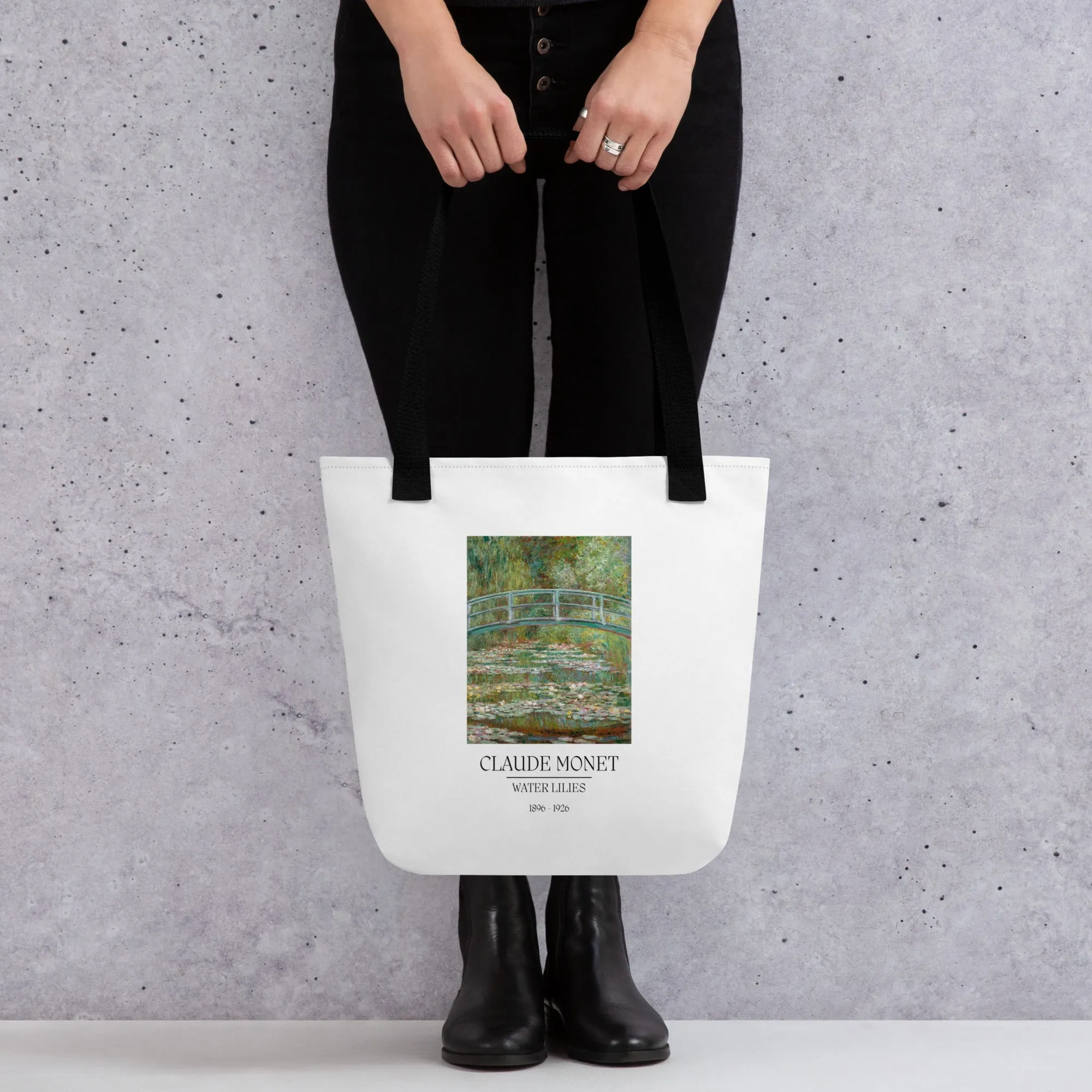 Claude Monet Inspired Water Lilies Tote Bag