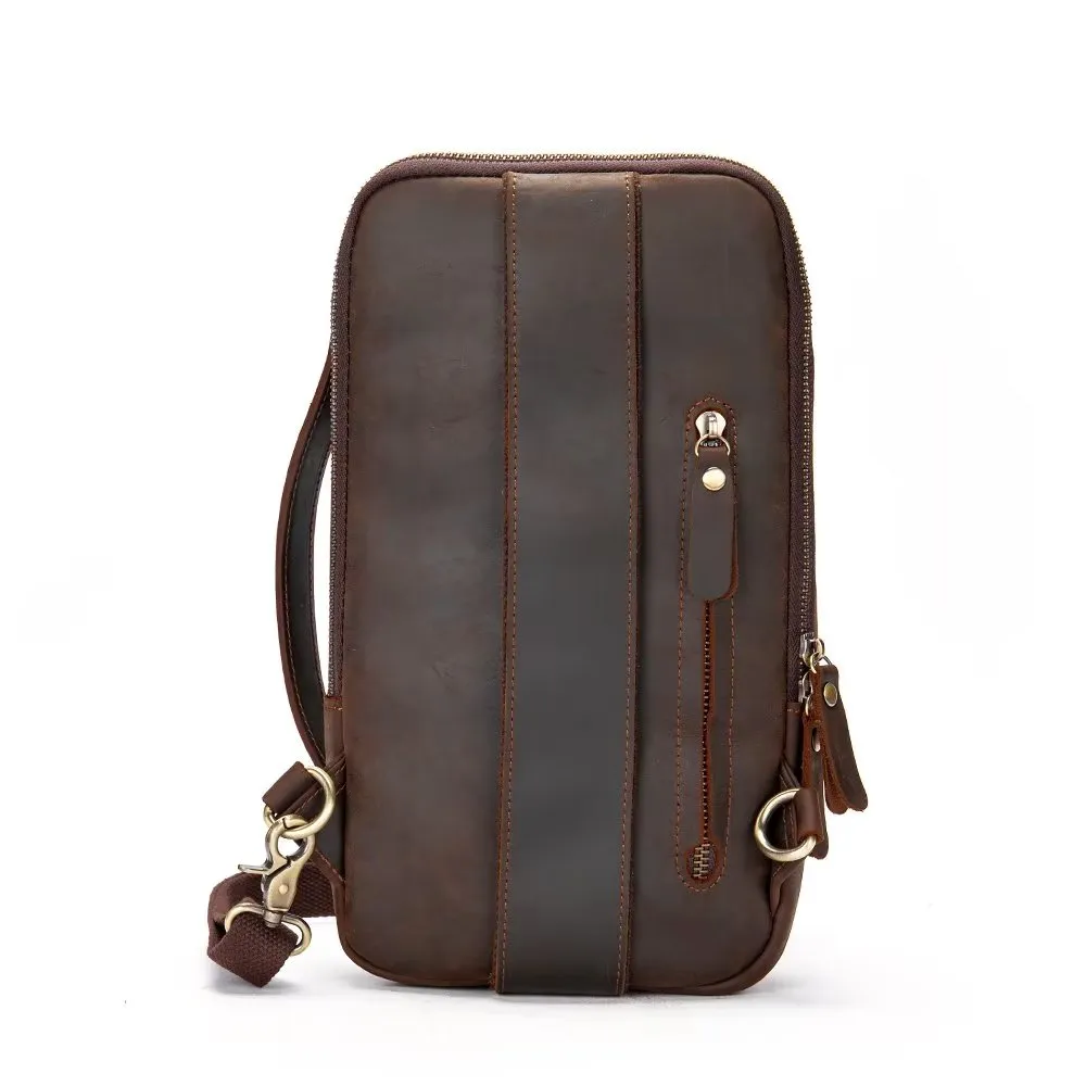 CowLuxe Vintage Chest Bag Stylish Backpack