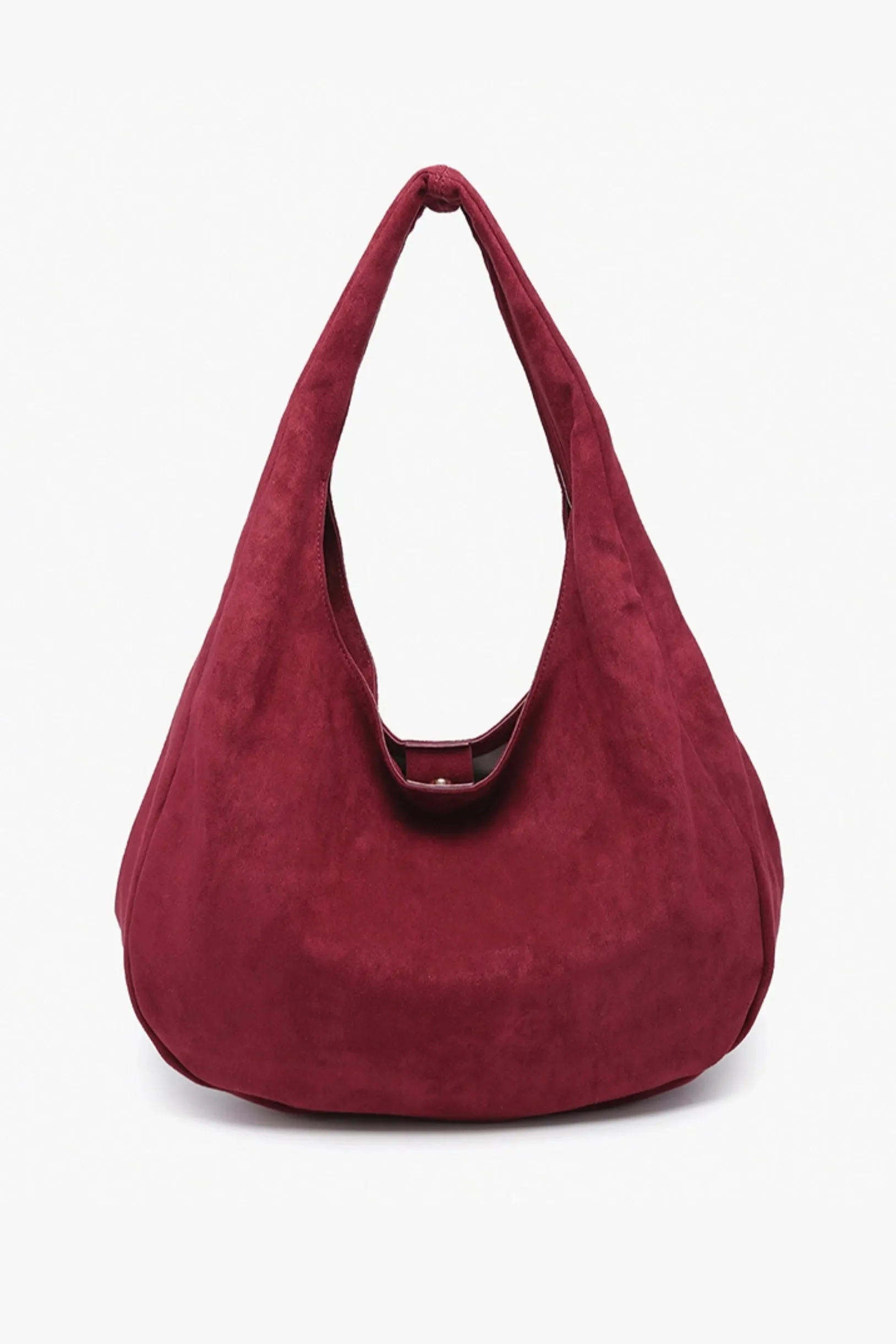 Cute And Practical Faux Suede Slouchy Shoulder Bag