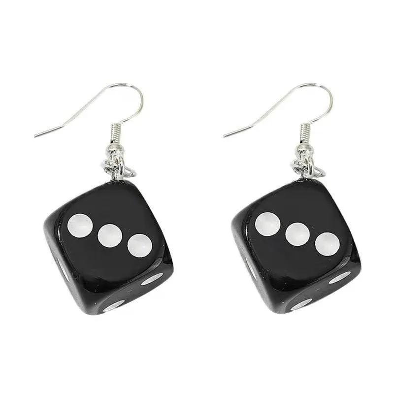 Do You Feel Lucky? Hip Hop Dice Earrings