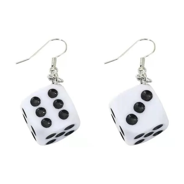 Do You Feel Lucky? Hip Hop Dice Earrings