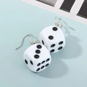 Do You Feel Lucky? Hip Hop Dice Earrings