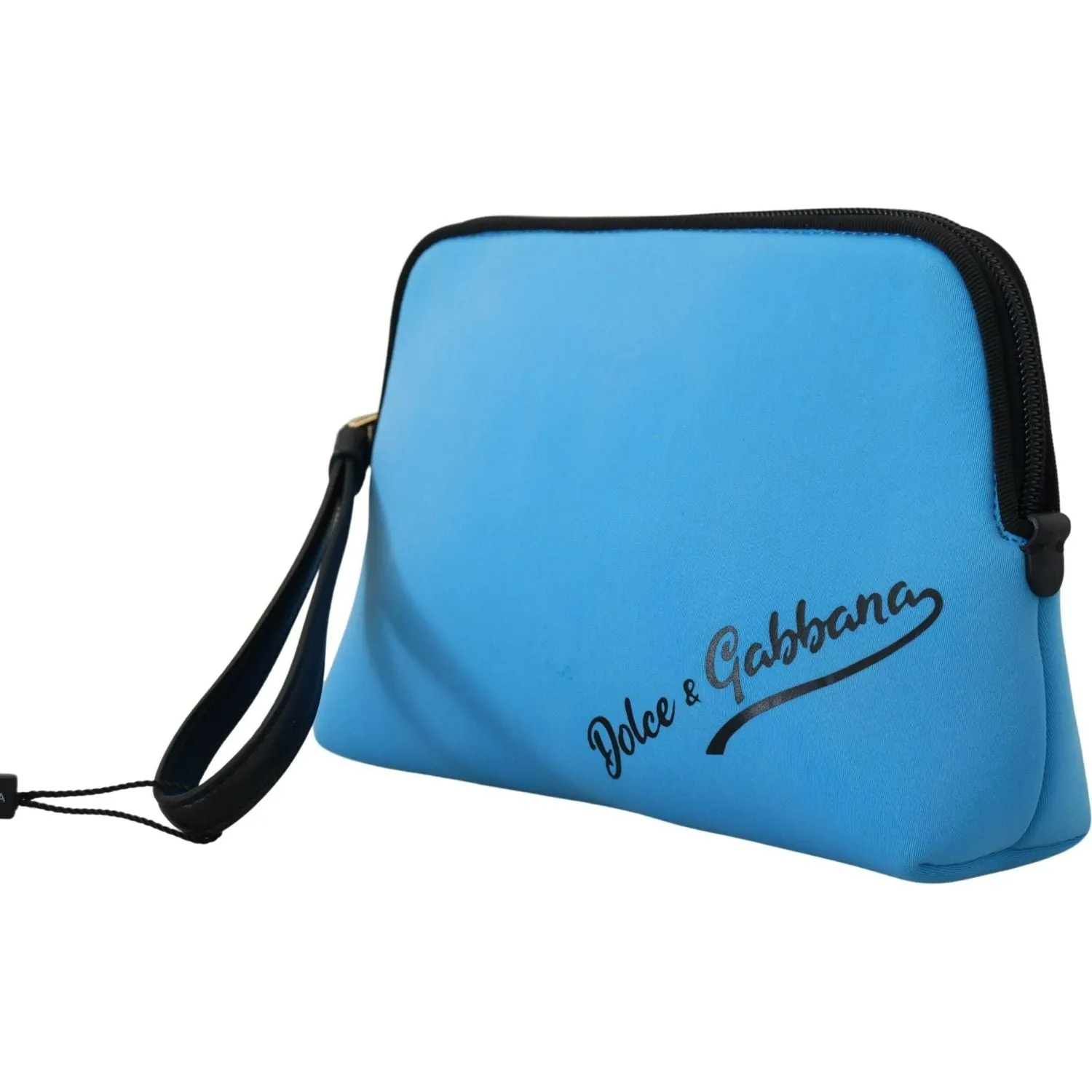 Dolce & Gabbana Elegant Blue Polyamide Pouch Bag