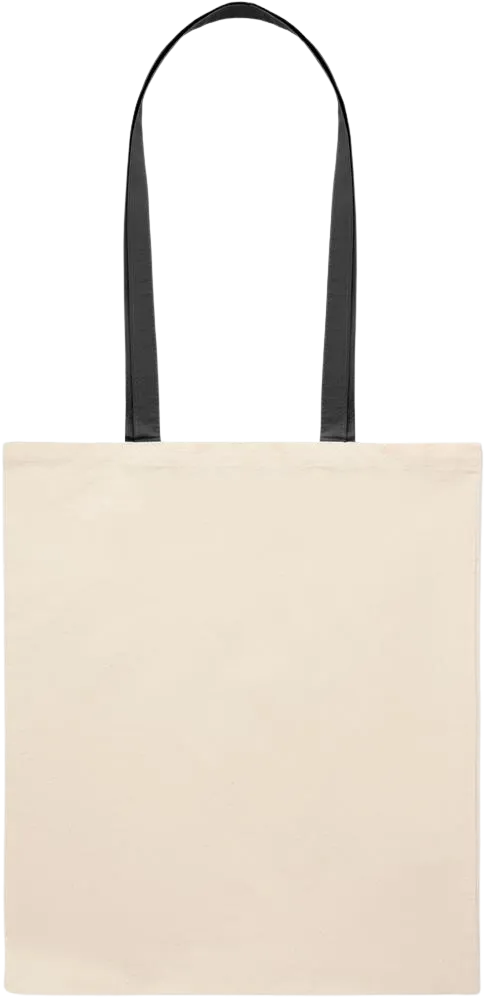 Essential colored handle tote bag