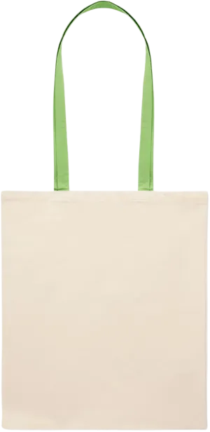 Essential colored handle tote bag