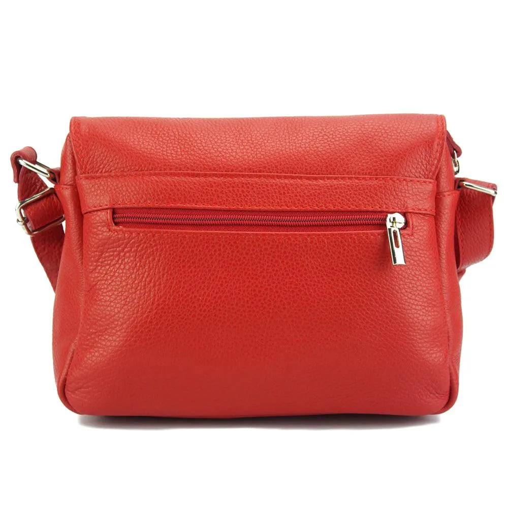 Ester leather shoulder bag