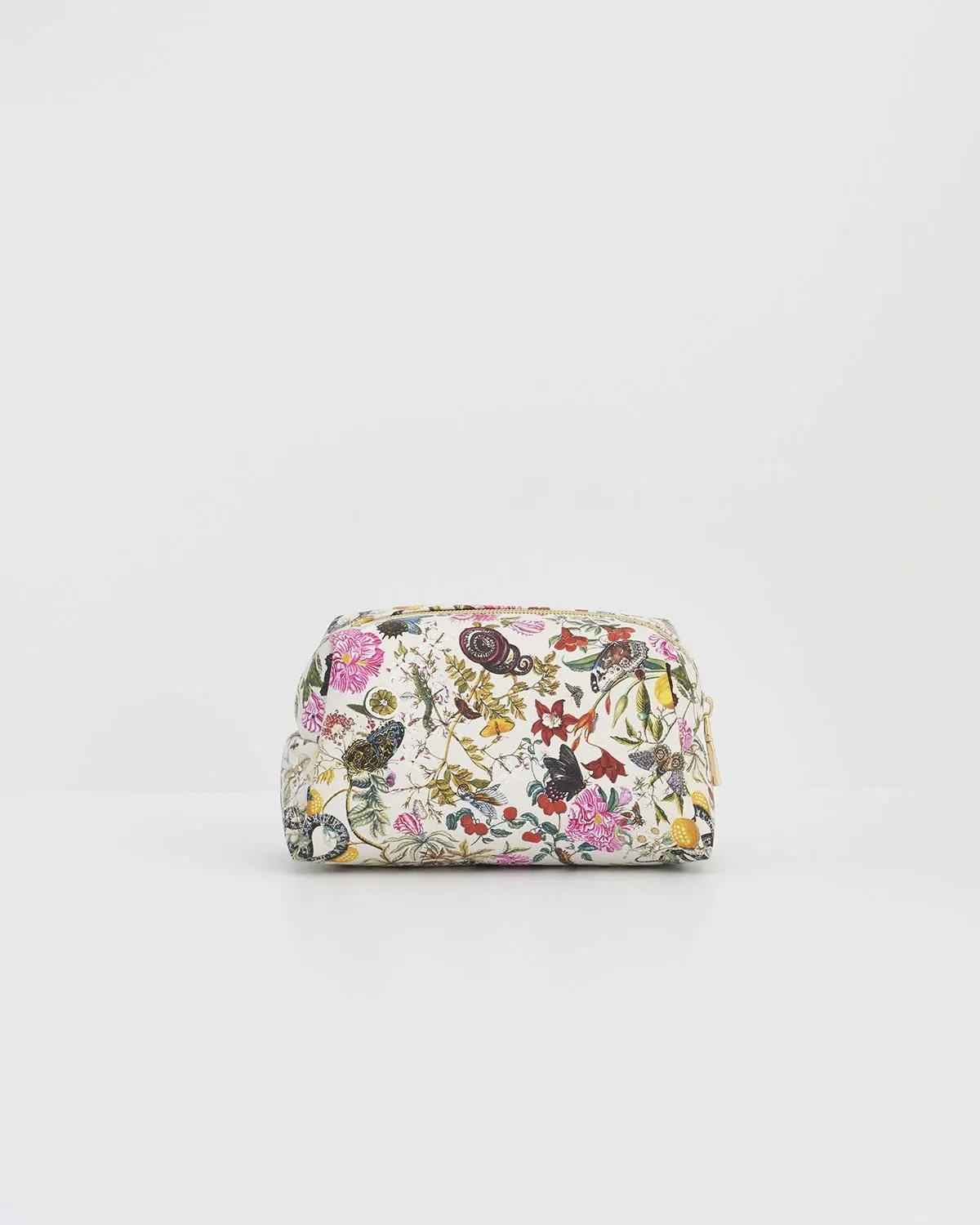 Floral Engravings Cosmetics Pouch