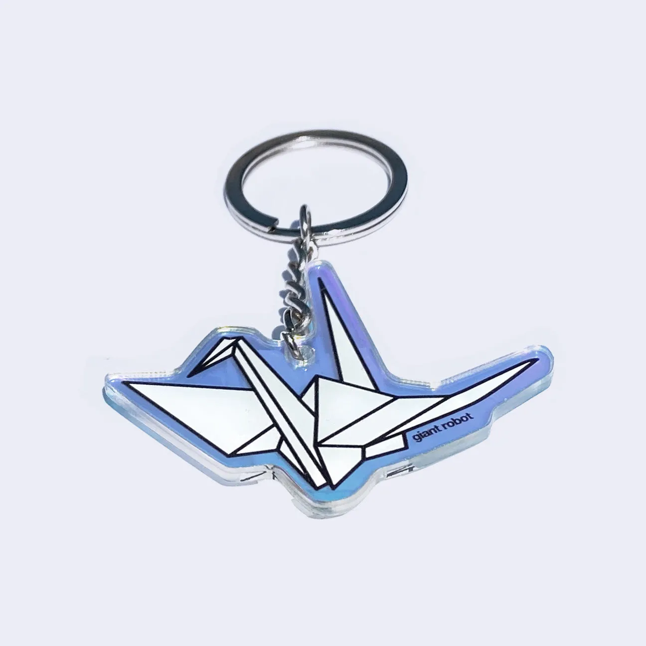 Giant Robot - Origami Crane Charm Keychain