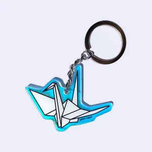 Giant Robot - Origami Crane Charm Keychain