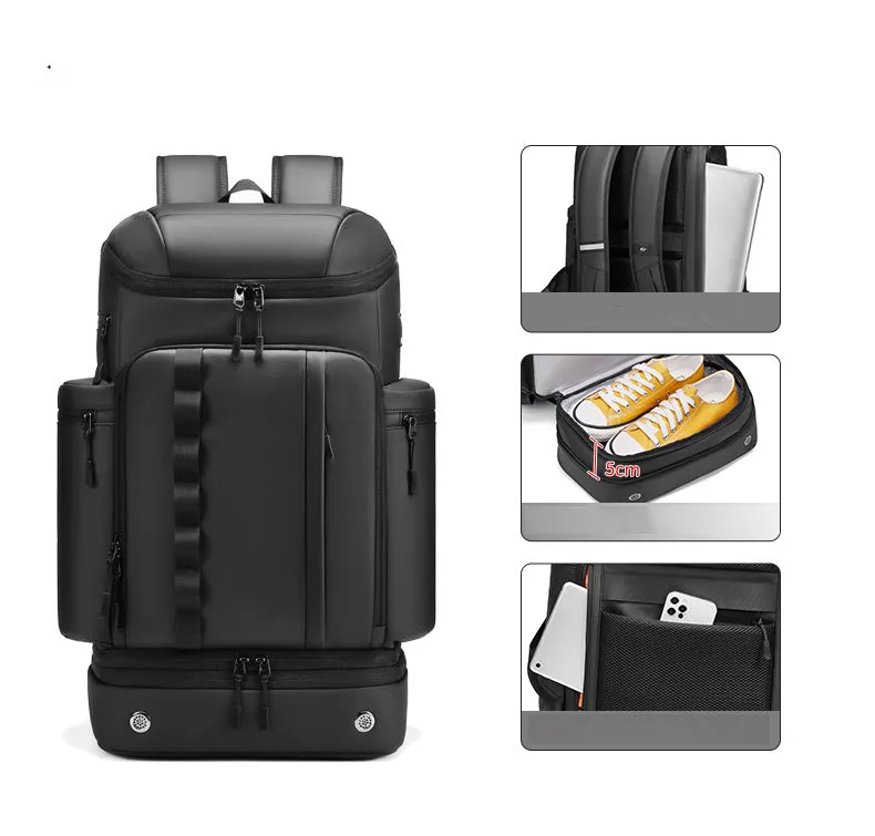 GLB003 - Sports Black Mult-Functional Laptop Bag