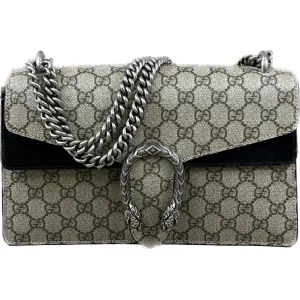 Gucci DIonysus GG Monogram Supreme Canvas (Small) - Black