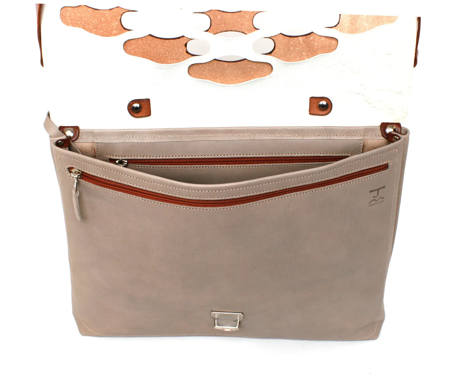 H Satchel lattice grey