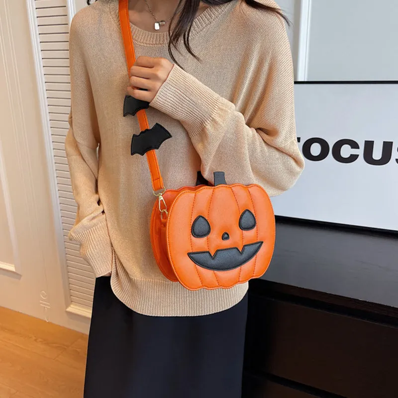 Halloween Pumpkin Cross Body Shoulder Bag