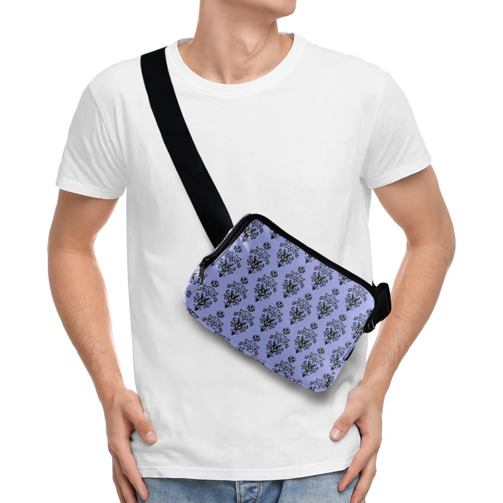 Haunted Mansion Wallpaper Belt Bag