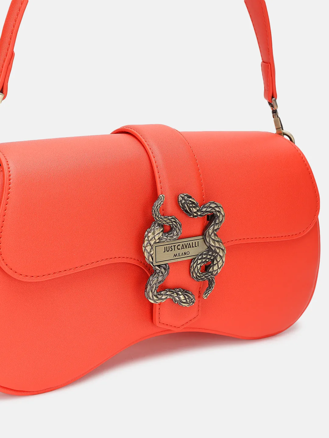 Just Cavalli Women Coral Solid Sling Bag