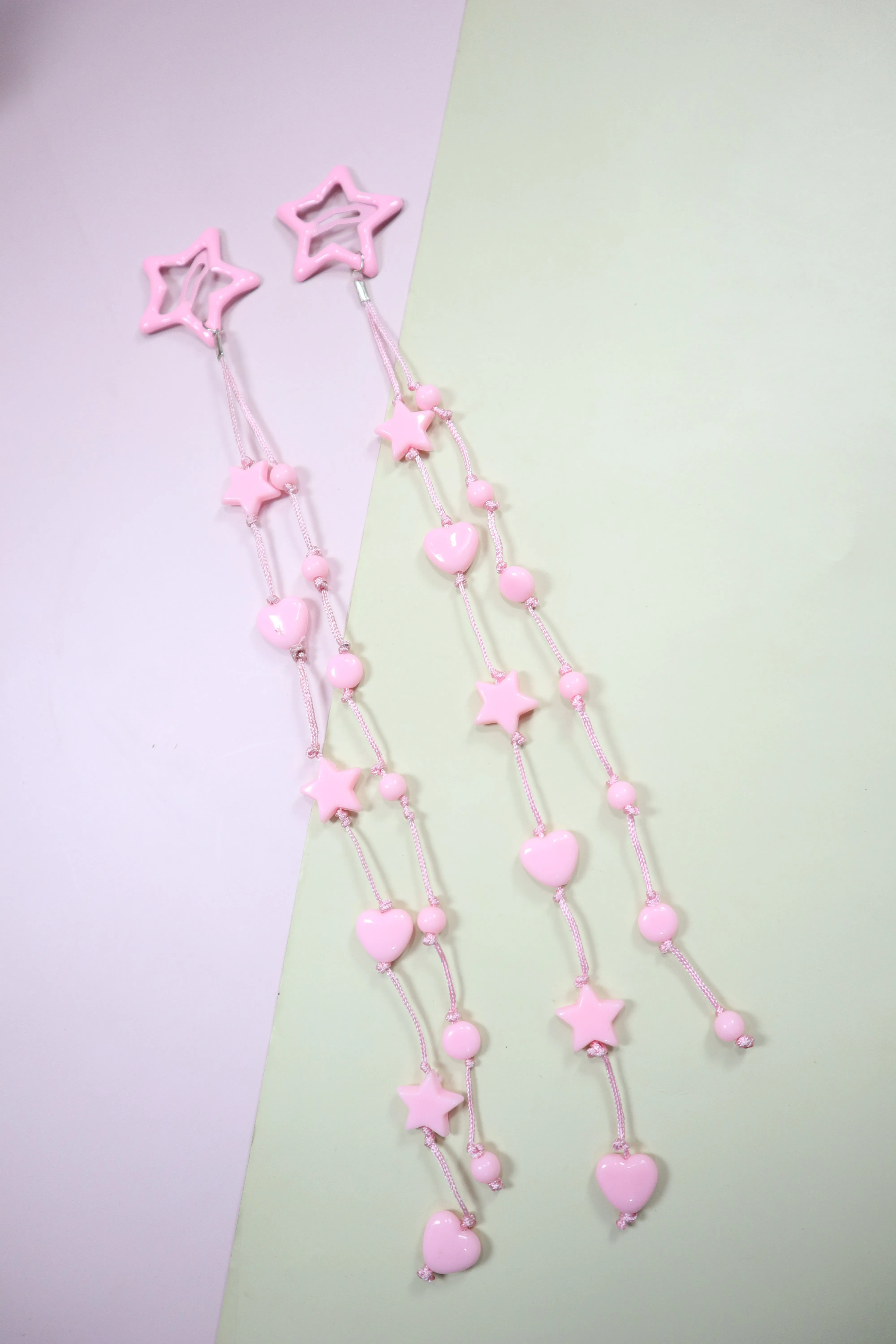 Kamule Pastel Pink Thread Hair Clip