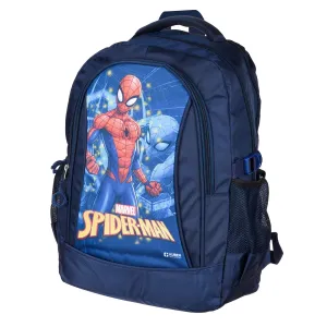 Kuber Industries Marvel The Spider-Man School Bags | Kids School Bags | Student Bookbag | Travel Backpack | School Bag for Girls & Boys | School Bag with 3 Compartments | Navy Blue