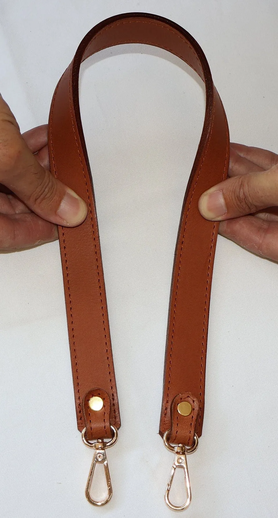 Leather Bag Handle - Genuine Leather Shoulder Strap, Durable & Stylish Replacement Handles for Bags  66cm//26" Length