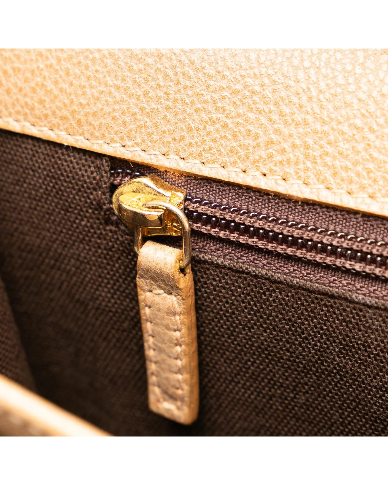 Leather Business Bag with Metal Lock Closure