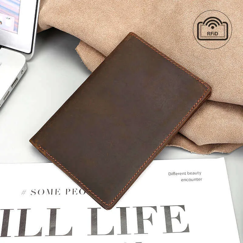 Leather Passport Holder with RFID Protection | NZ Travel Essentials