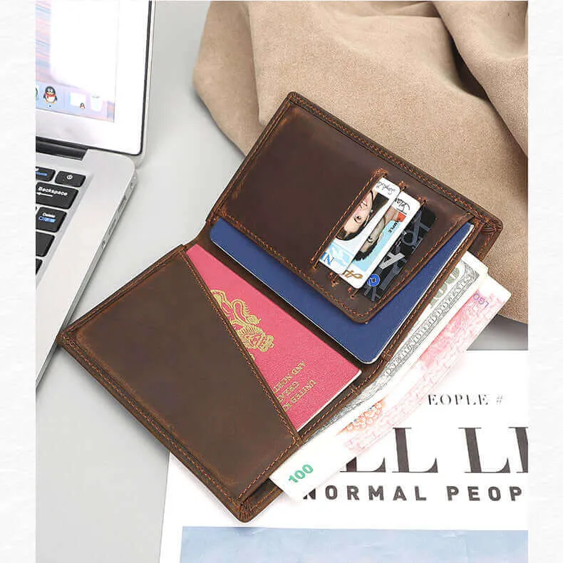 Leather Passport Holder with RFID Protection | NZ Travel Essentials