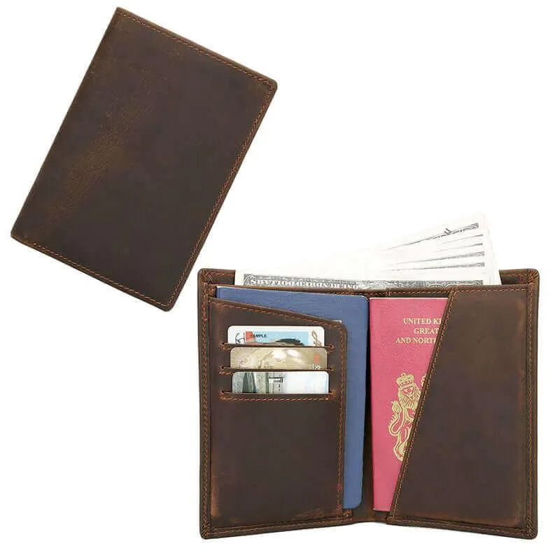 Leather Passport Holder with RFID Protection | NZ Travel Essentials