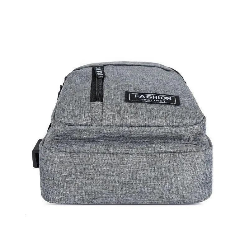 Men's Korean Style Chest Bag: Stylish Water-Resistant Messenger