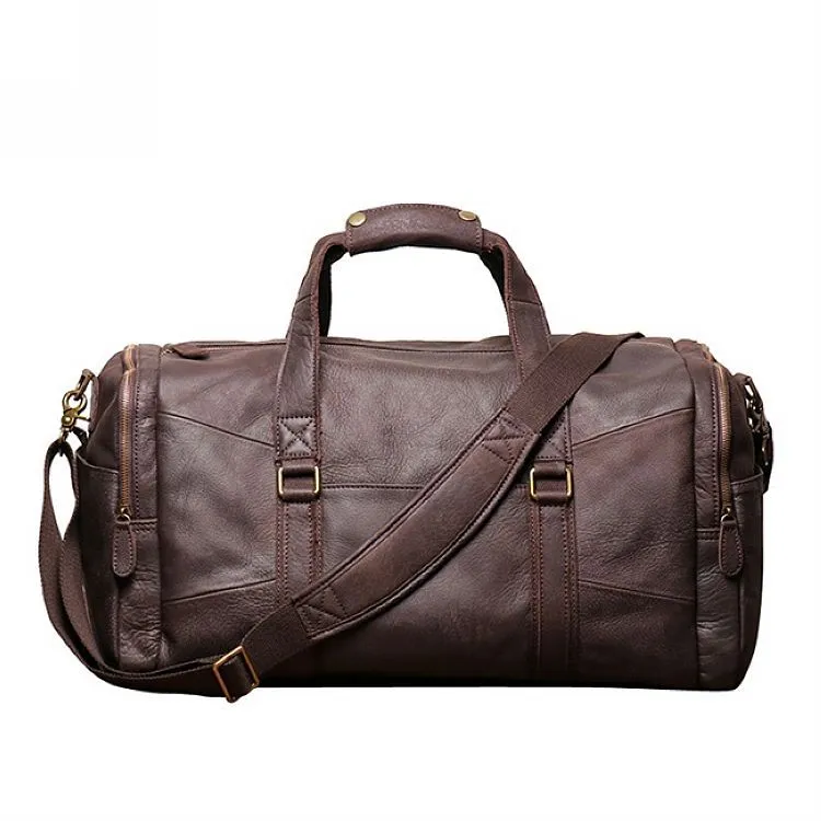 Men's Leather Duffle Bags for Travelling L1219-1