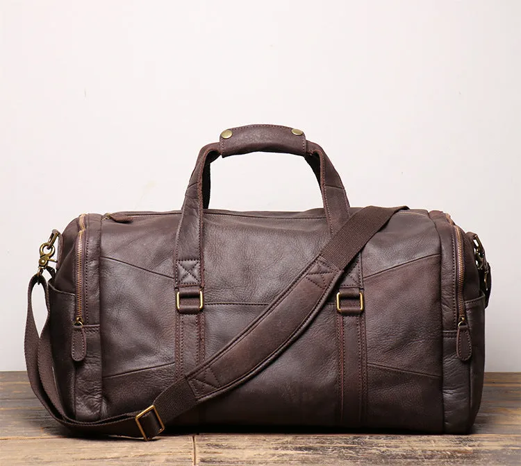 Men's Leather Duffle Bags for Travelling L1219-1