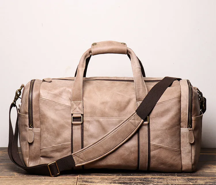 Men's Leather Duffle Bags for Travelling L1219-1