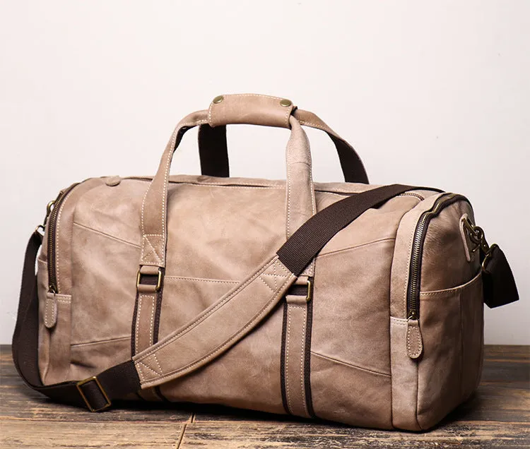 Men's Leather Duffle Bags for Travelling L1219-1