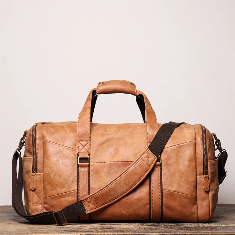 Men's Leather Duffle Bags for Travelling L1219-1