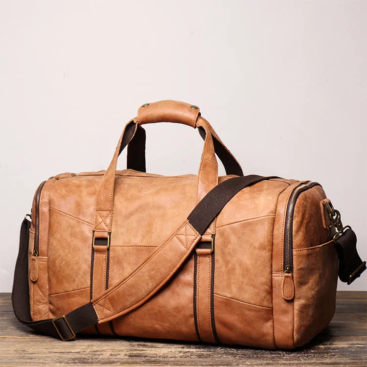 Men's Leather Duffle Bags for Travelling L1219-1