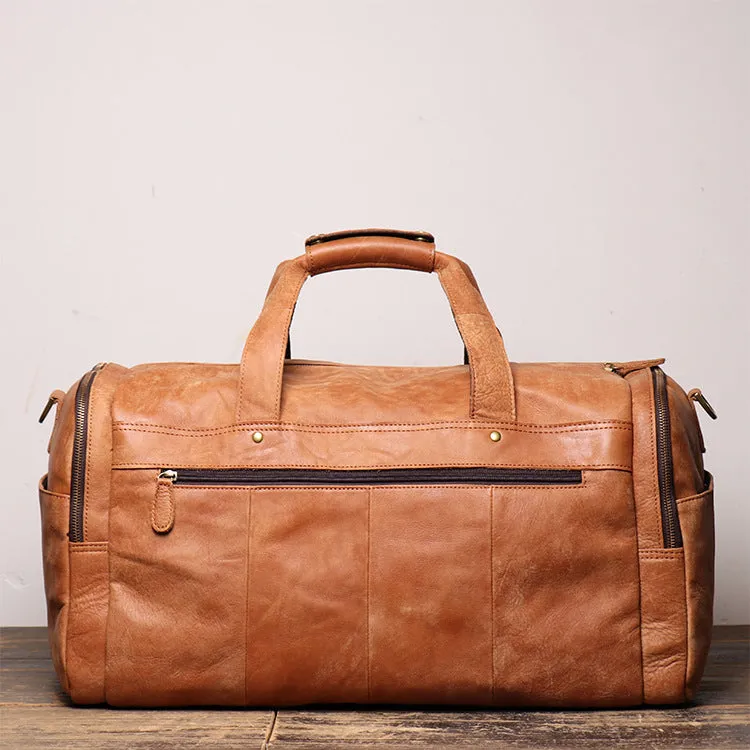 Men's Leather Duffle Bags for Travelling L1219-1