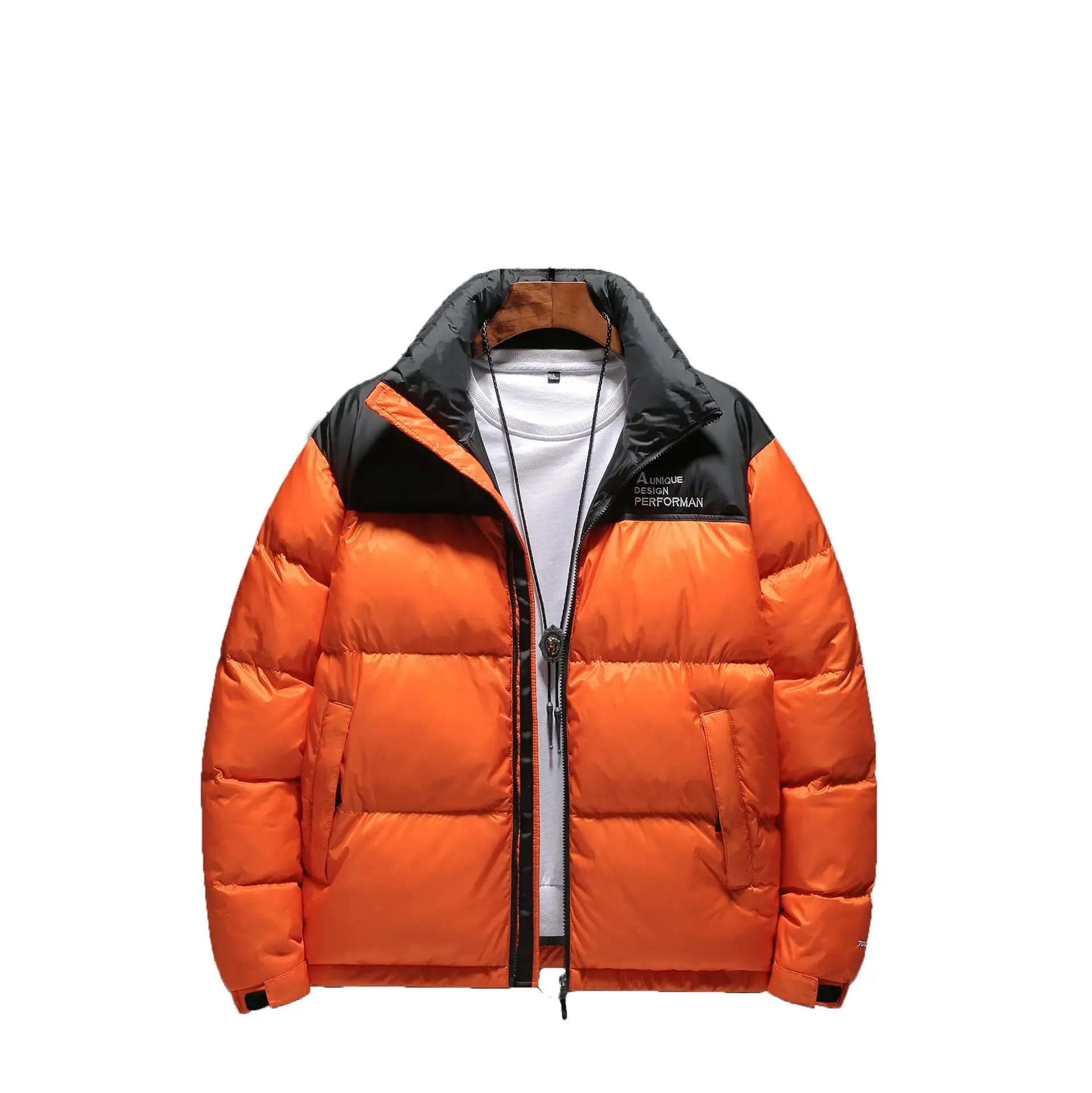 Men's Short Fashionable Shiny Padded Jacket