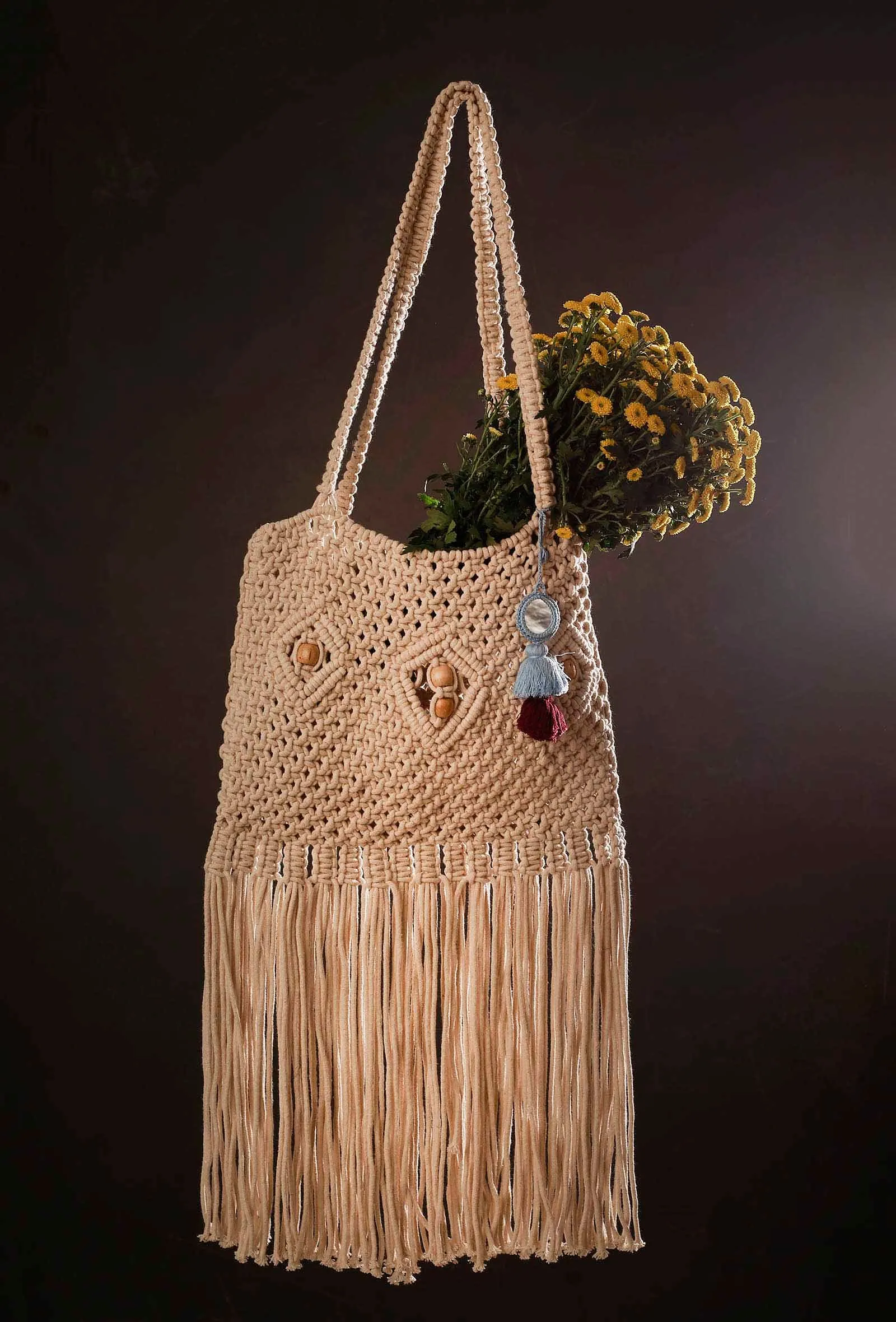 Mintcream Macrame Classic Tote Bag