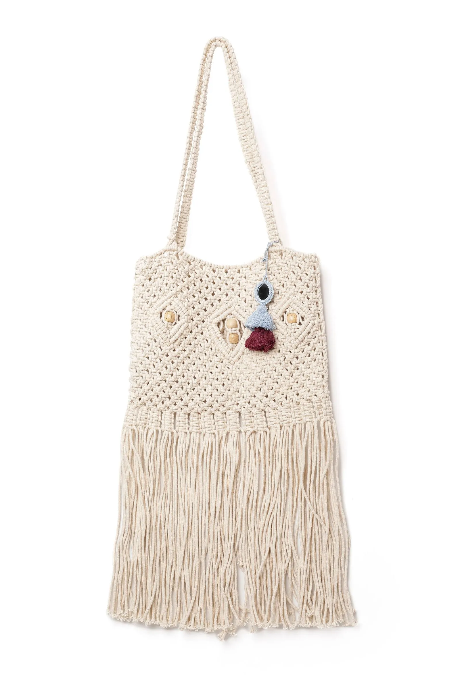 Mintcream Macrame Classic Tote Bag