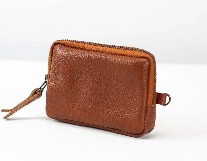 Myrto wallet - Brown leather