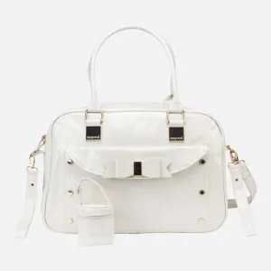 Patent Leather Cream Changing Bag