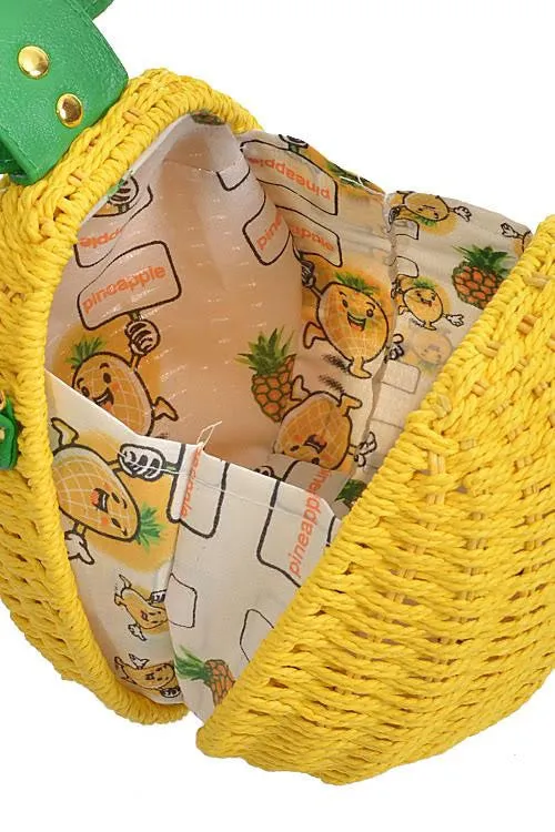 Pineapple Clutch Bag (As Seen in People Style Watch)