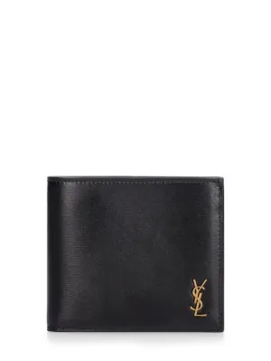 Saint Laurent   Monogram leather wallet w/ coin purse 