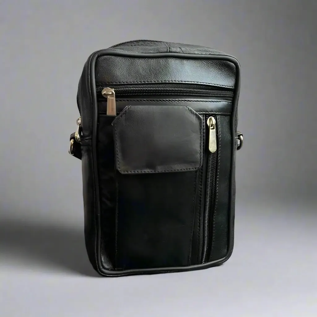 Small Messenger Bag with a Front Compartment