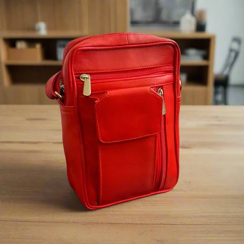 Small Messenger Bag with a Front Compartment