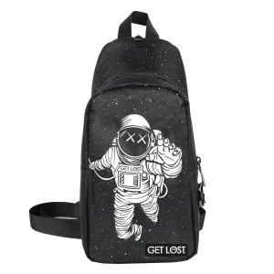 Smell-Proof Premium Convertible Shoulder Bag ( GET LOST ASTRONAUT)