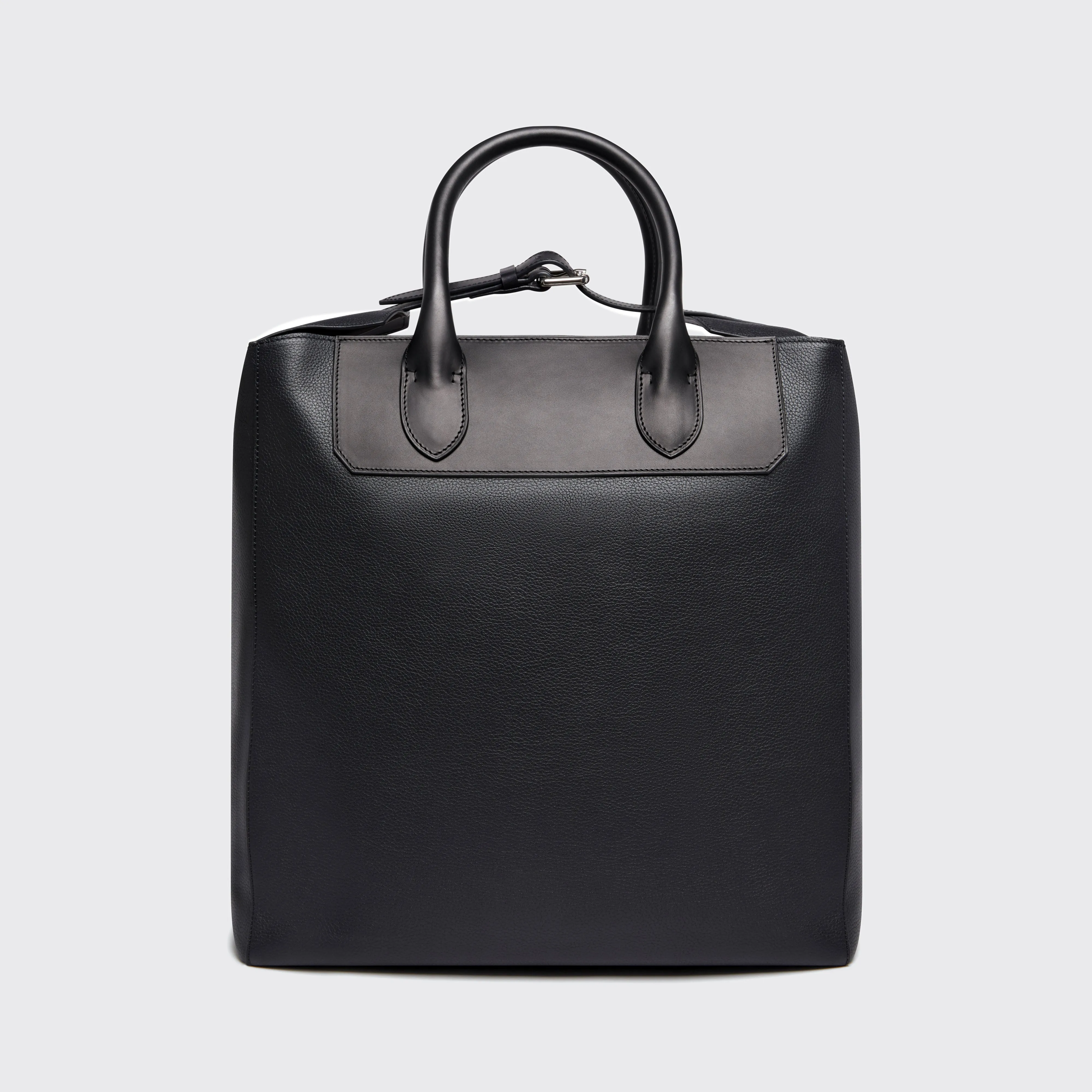 Tote Grained Leather Black